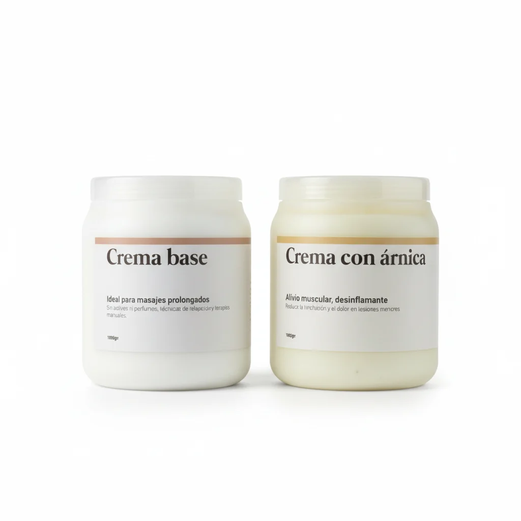 Combo Crema Con Árnica x1kg + Crema Base x1kg Dermabella Masaje Profesional Analgésico