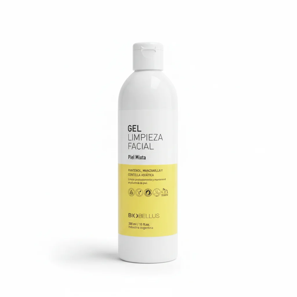 Gel De Limpieza Pantenol Biobellus 300ml Día y Noche Piel Mixta
