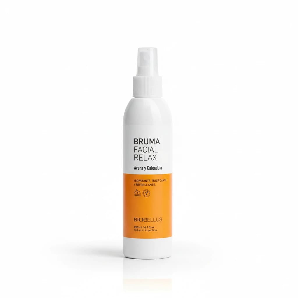 Bruma Facial Relax Avena Calendula Biobellus Tipo de piel Delicada y Sensible 200ml