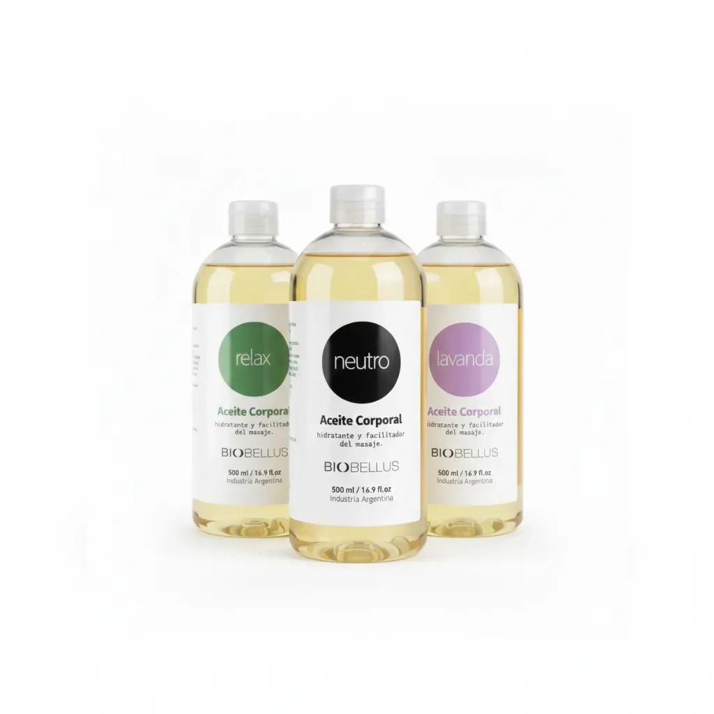 Combo Aceites para Masajes Relax + Neutro + Lavanda x500cc