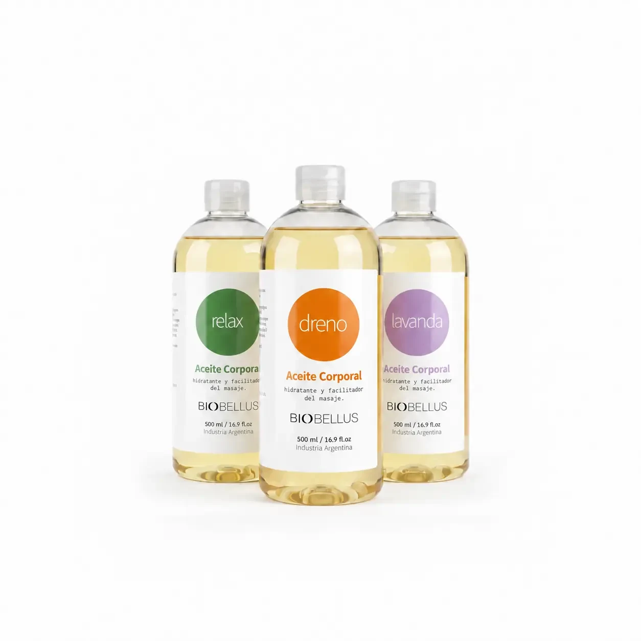 Combo Aceites para Masajes Dreno + Lavanda + Relax x500cc